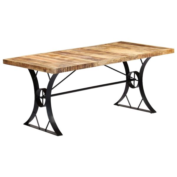 vidaXL Τραπεζαρία 180 x 90 x 76 εκ. από Μασίφ Ξύλο Μάνγκο
