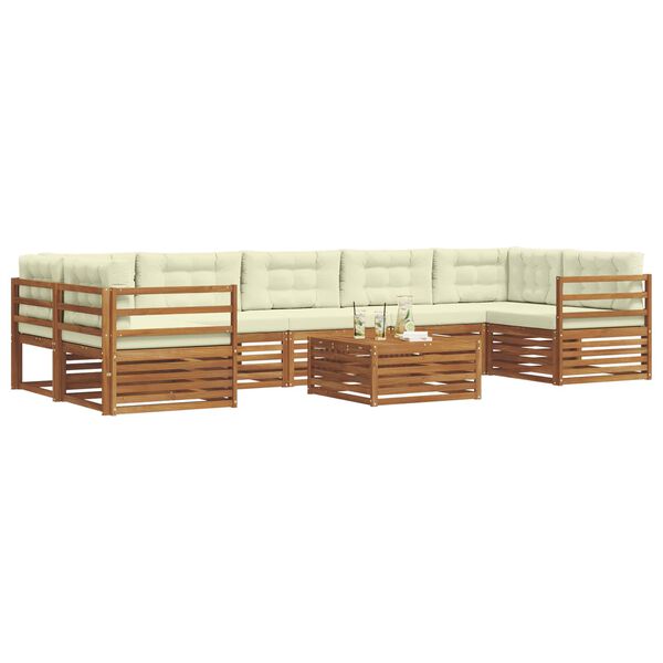 vidaXL &Sigma;&epsilon;&iota;&rho;ά &Kappa;&alpha;&nu;&alpha;&pi;έ &Epsilon;&xi;&omega;&tau;&epsilon;&rho;&iota;&kappa;&omicron;ύ &mu;&epsilon; &mu;&alpha;&xi;&iota;&lambda;ά&rho;&iota; 8 pcs &Phi;&upsilon;&sigma;&iota;&kappa;ό &kappa;&alpha;&iota; &Kappa;&rho;έ&mu;&alpha;