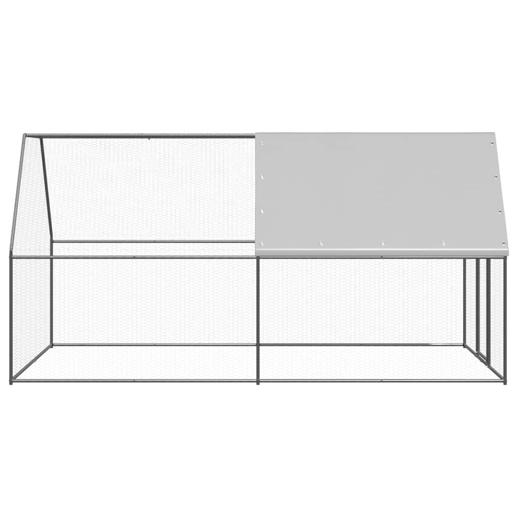 vidaXL Κοτέτσι - Κλουβί Εξωτ. Χώρου 2x4x2 μ. από Γαλβανισμένο Χάλυβα