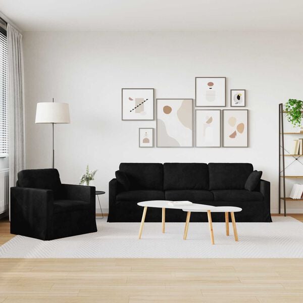 vidaXL &Kappa;&alpha;&nu;&alpha;&pi;έ&sigmaf; 2 pcs &Mu;&alpha;ύ&rho;&omicron; 228 x 78 x 80 &epsilon;&kappa; &Beta;&epsilon;&lambda;&omicron;ύ&delta;&omicron;