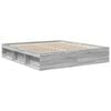 vidaXL Πλαίσιο Κρεβατιού Γκρι Sonoma 180 x 200 εκ. Super King