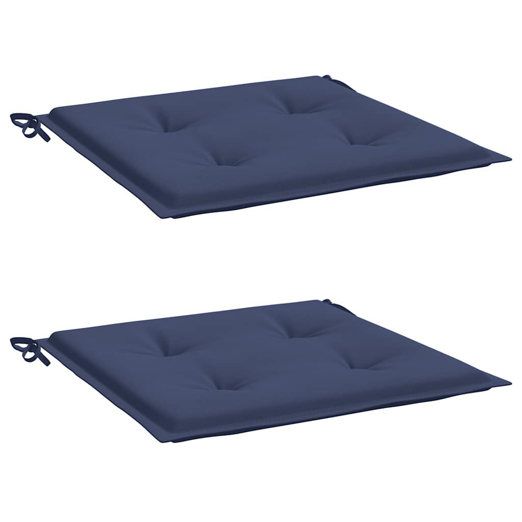 vidaXL Μαξιλάρια Παλέτας 2 τεμ. Ναυτικό Μπλε 50x50x4 εκ. Ύφασμα Oxford