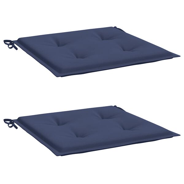 vidaXL Μαξιλάρια Παλέτας 2 τεμ. Ναυτικό Μπλε 50x50x4 εκ. Ύφασμα Oxford