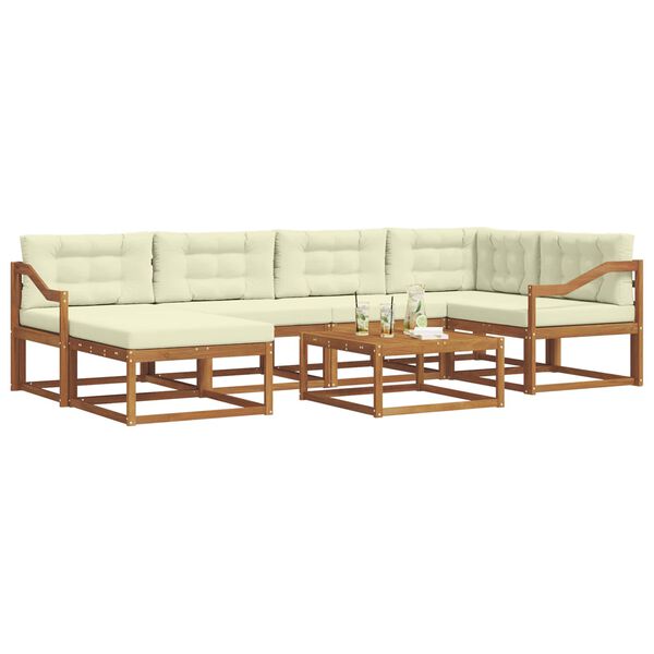 vidaXL &Sigma;&epsilon;&iota;&rho;ά &Kappa;&alpha;&nu;&alpha;&pi;έ &Epsilon;&xi;&omega;&tau;&epsilon;&rho;&iota;&kappa;&omicron;ύ &mu;&epsilon; &mu;&alpha;&xi;&iota;&lambda;ά&rho;&iota; 7 pcs &Phi;&upsilon;&sigma;&iota;&kappa;ό &kappa;&alpha;&iota; &Kappa;&rho;έ&mu;&alpha;