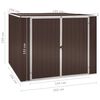vidaXL Αποθήκη Κήπου Καφέ 195 x 198 x 159 εκ. από Γαλβανισμένο Ατσάλι