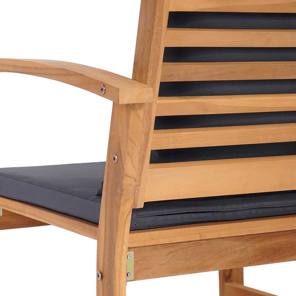 vidaXL Σετ Καναπέ Κήπου 2 pcs Καστανό Μασίφ ξύλο teak
