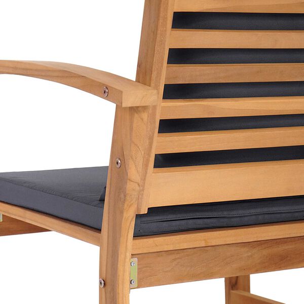 vidaXL Σετ Καναπέ Κήπου 2 pcs Καστανό Μασίφ ξύλο teak