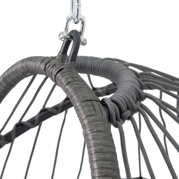 ProGarden Κρεμαστή Καρέκλα με Βάση Σκούρο Γκρι