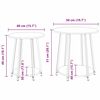 vidaXL Σετ βοηθητικά τραπεζάκια 2 pcs Μαύρη δρυς 50 x 50 x 51 εκ.
