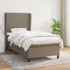 vidaXL &Kappa;&rho;&epsilon;&beta;ά&tau;&iota; Boxspring &mu;&epsilon; &Sigma;&tau;&rho;ώ&mu;&alpha; Taupe 100 x 200 &epsilon;&kappa;. &Upsilon;&phi;&alpha;&sigma;&mu;ά&tau;&iota;&nu;&omicron;