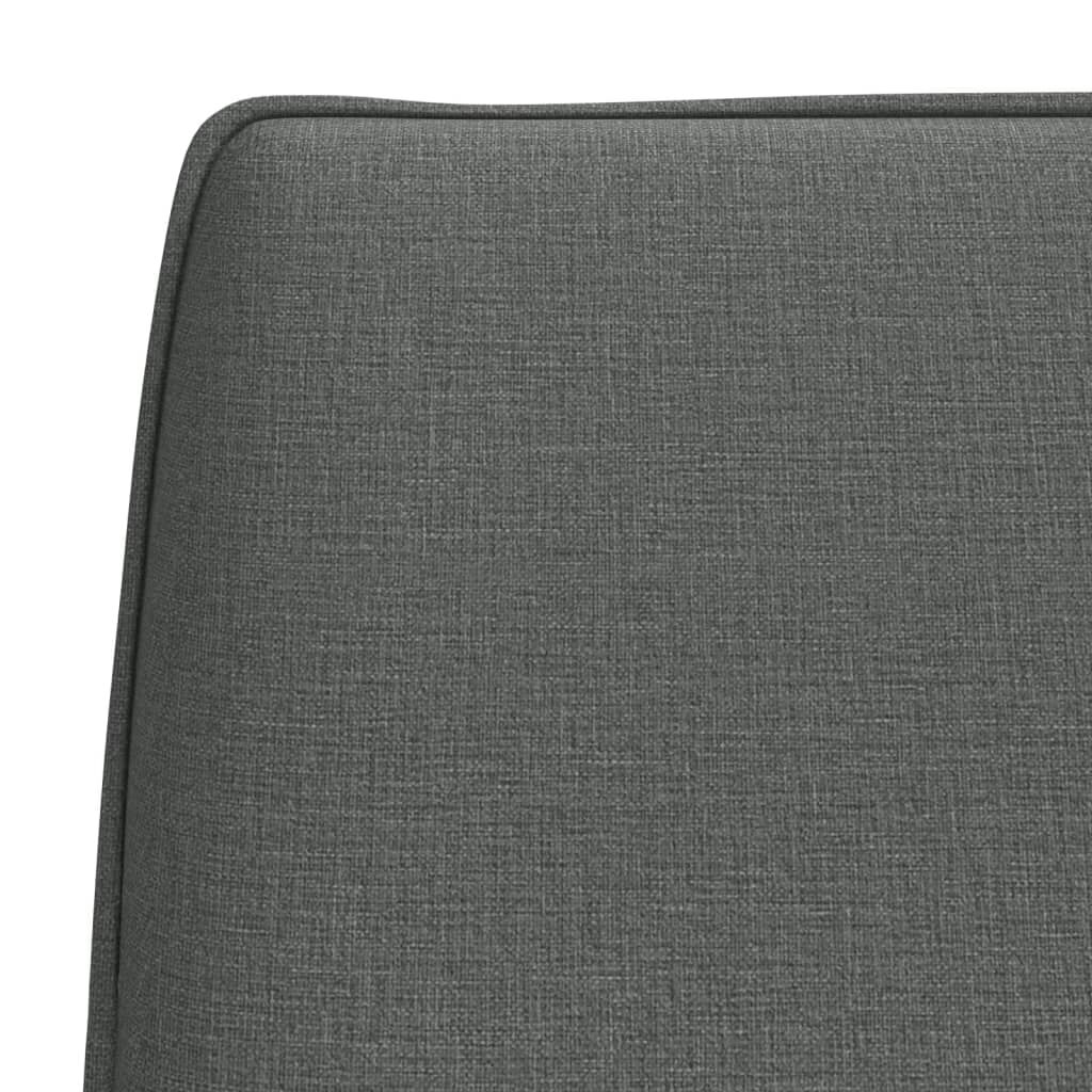 vidaXL Πάγκος Σκούρο Γκρι 100x75x76 εκ. Υφασμάτινος