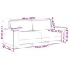 vidaXL Σετ Καναπέ με μαξιλάρι 3 pcs Γκρι 220 x 78 x 84 εκ. Βελούδο