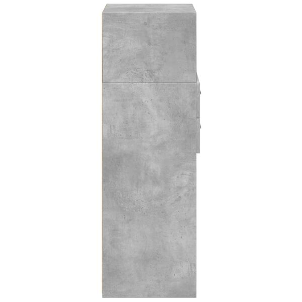 vidaXL Ντουλάπι Γκρι Σκυρ. 30x42,5x124 εκ. από Επεξεργασμένο Ξύλο