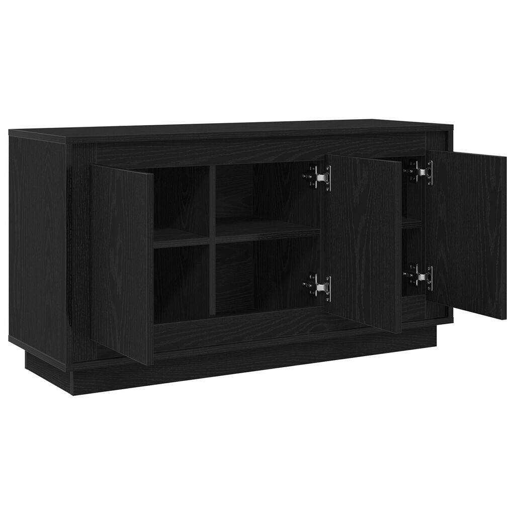 vidaXL Σαλονάκι Μαύρο Δρυς 102x35x55 εκ Επεξεργασμένο Ξύλο