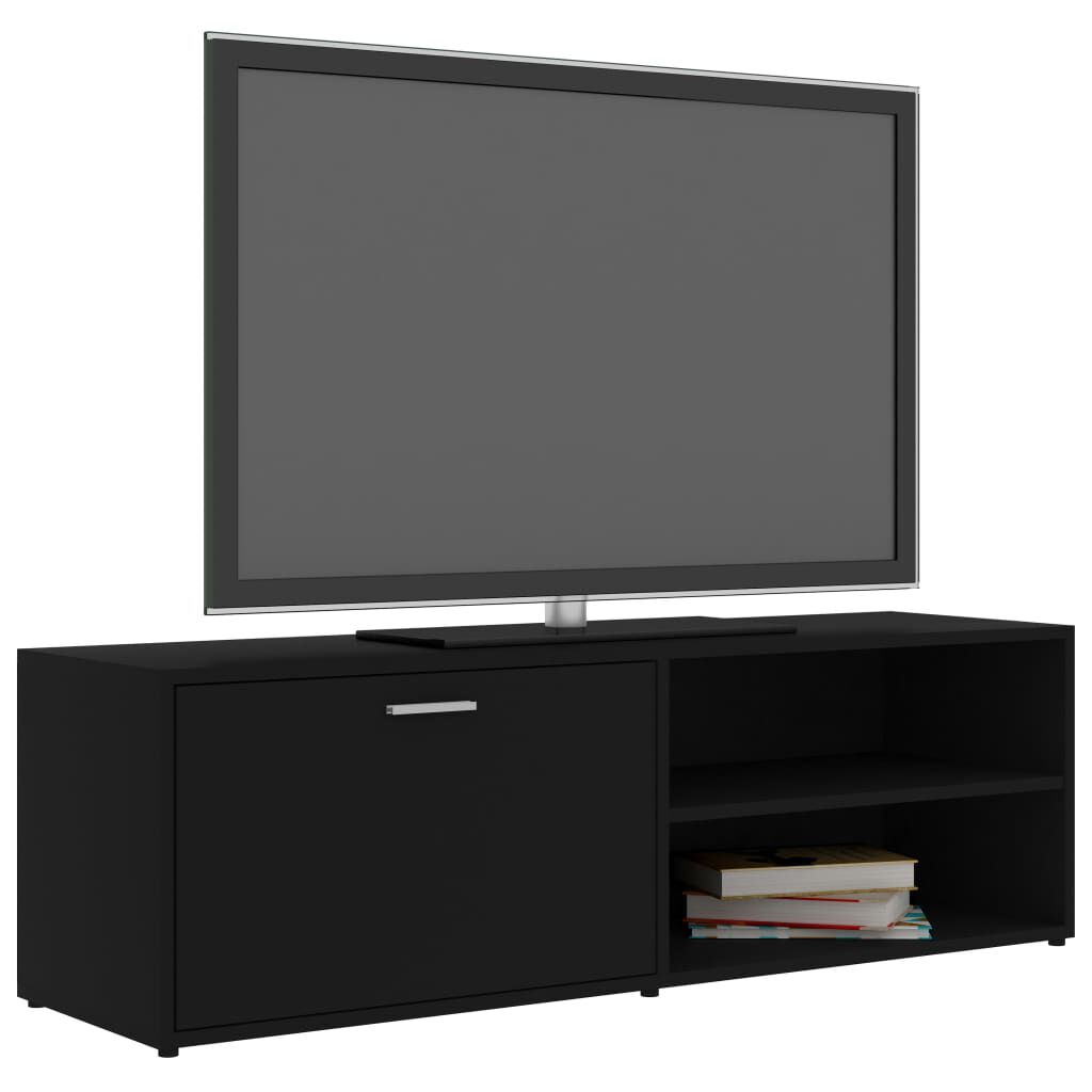 vidaXL Έπιπλο Τηλεόρασης Μαύρο 120 x 34 x 37 εκ. από Επεξ. Ξύλο