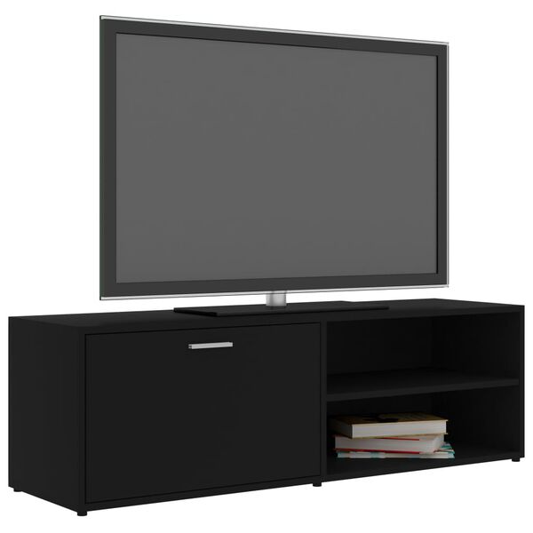 vidaXL Έπιπλο Τηλεόρασης Μαύρο 120 x 34 x 37 εκ. από Επεξ. Ξύλο
