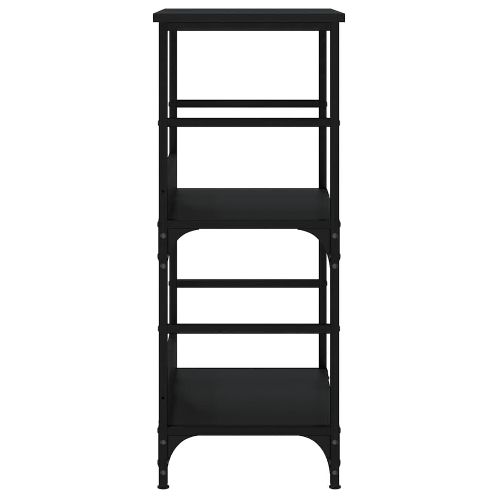 vidaXL Βιβλιοθήκη Μαύρη 50 x 33 x 82 εκ. από Επεξεργασμένο Ξύλο
