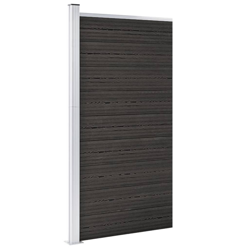 vidaXL Πάνελ Περίφραξης Γκρι 95 x 186 εκ. από WPC