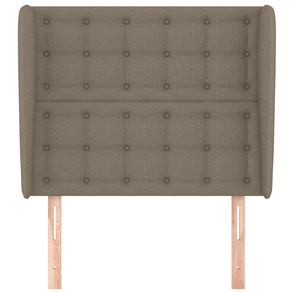 vidaXL Κεφαλάρι με Πτερύγια Taupe 103x23x118/128 εκ. Υφασμάτινο