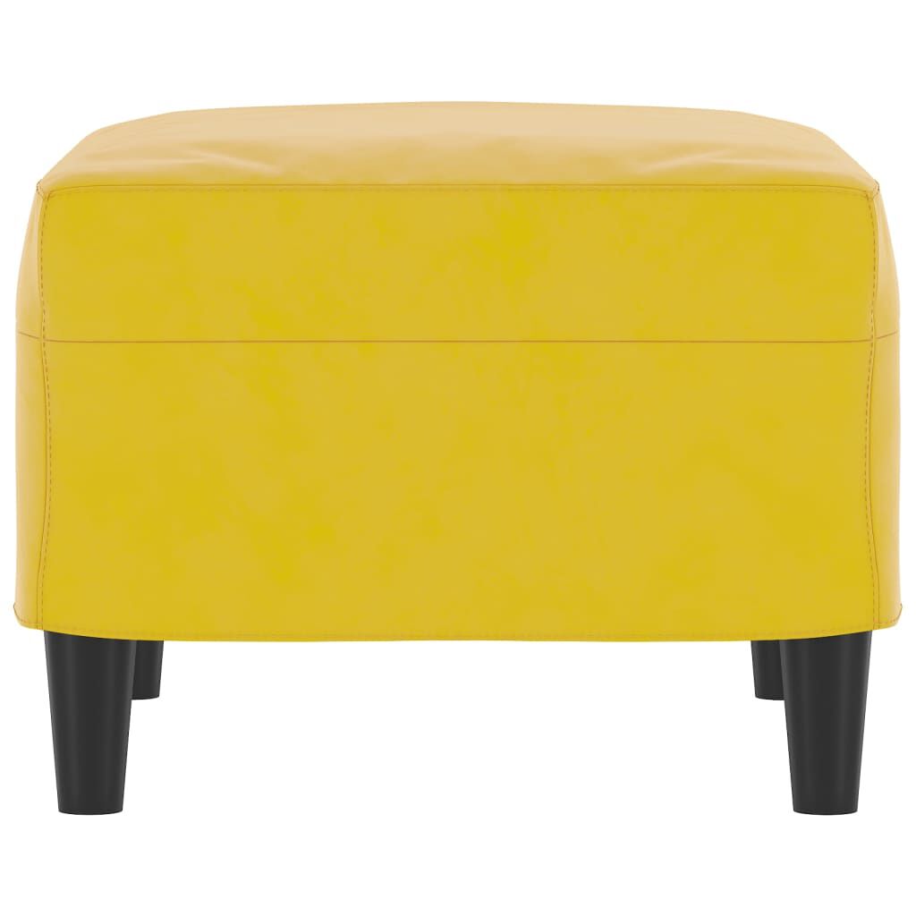 vidaXL Υποπόδιο Κίτρινο 60x50x41 εκ. Βελούδινο