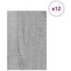 vidaXL Διακοσμητικά Πάνελ 12 pcs Γκρι sonoma 40 x 60 x 0.3 εκ.