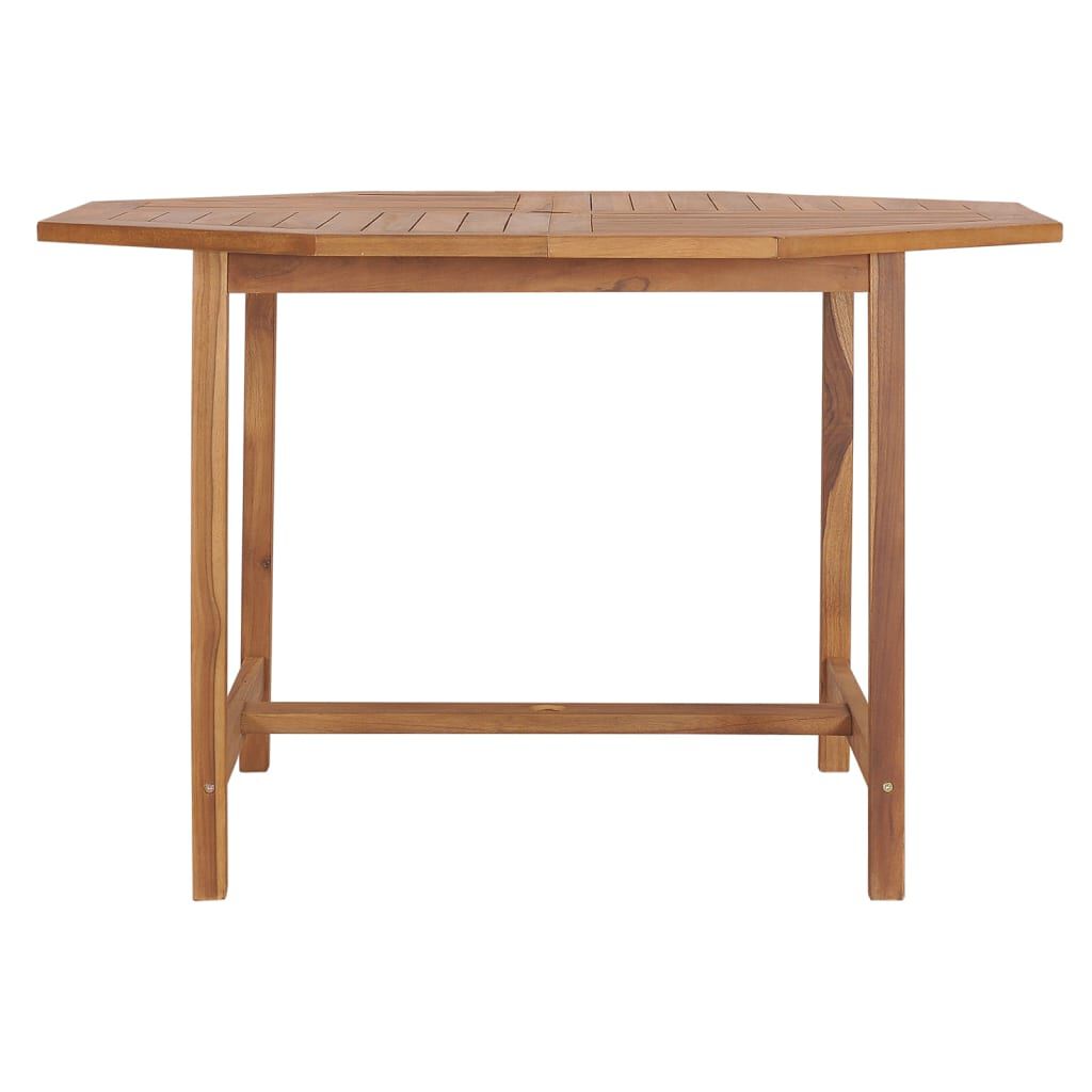 vidaXL Τραπεζαρία Κήπου 110 x 110 x 75 εκ. από Μασίφ Ξύλο Teak