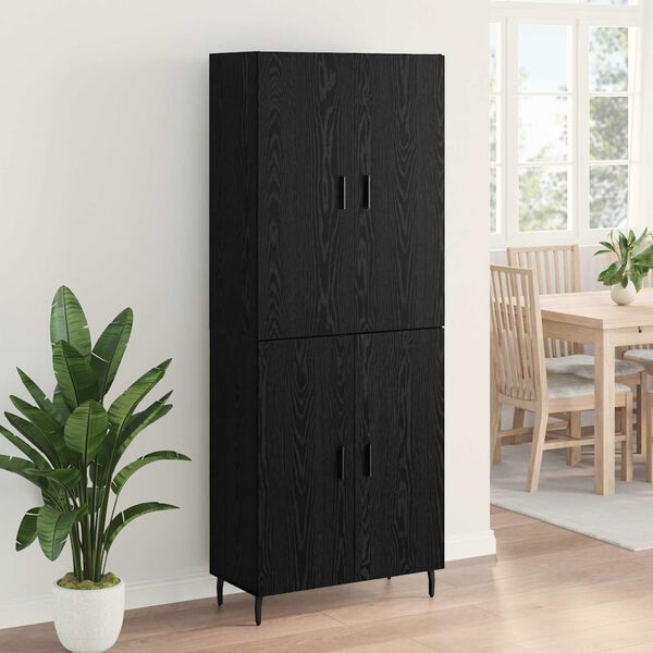 vidaXL Highboard 2 pcs &Mu;&alpha;ύ&rho;&eta; &delta;&rho;&upsilon;&sigmaf; &Sigma;ύ&nu;&theta;&epsilon;&tau;&omicron; &Xi;ύ&lambda;&omicron; &kappa;&alpha;&iota; &Gamma;&upsilon;&alpha;&lambda;ί