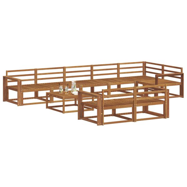 vidaXL &Sigma;&epsilon;&iota;&rho;ά &Kappa;&alpha;&nu;&alpha;&pi;έ &Epsilon;&xi;&omega;&tau;&epsilon;&rho;&iota;&kappa;&omicron;ύ 9 pcs &Phi;&upsilon;&sigma;&iota;&kappa;ό &Sigma;&tau;&epsilon;&rho;&epsilon;ό &Xi;ύ&lambda;&omicron; &Alpha;&kappa;&alpha;&kappa;ί&alpha;&sigmaf;