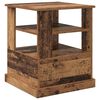 vidaXL Κομοδίνο με ράφι Παλαιό ξύλο 50 x 50 x 60 cm Επεξεργασμένο ξύλο