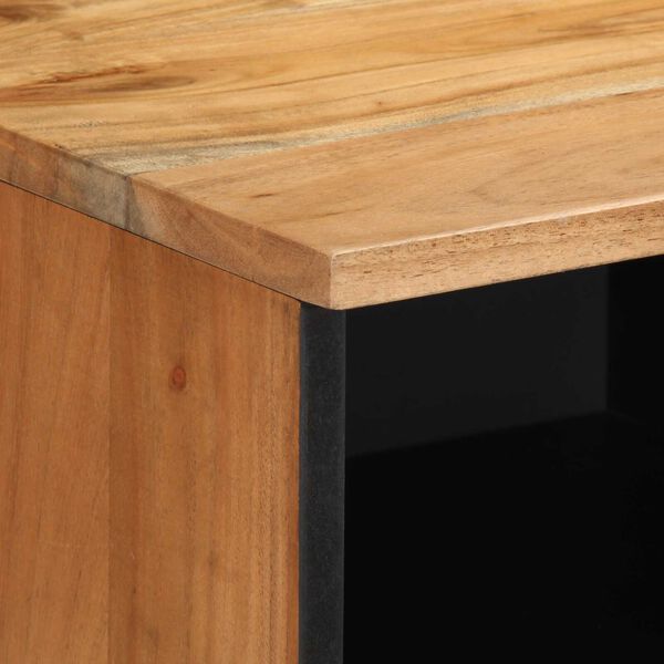 vidaXL Ντουλάπα Τηλεόρασης Καφέ 100 x 33.5 x 46 εκ Μασίφ ξύλο ακακίας