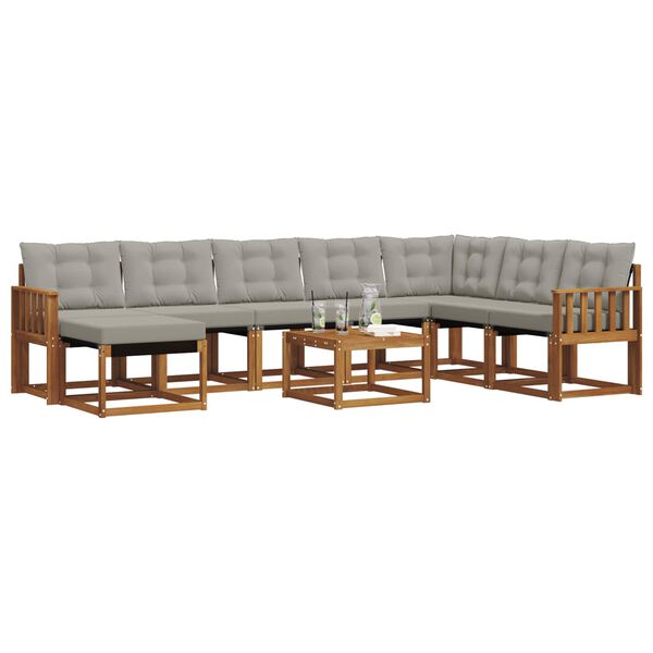 vidaXL &Sigma;&epsilon;&iota;&rho;ά &Kappa;&alpha;&nu;&alpha;&pi;έ &Epsilon;&xi;&omega;&tau;&epsilon;&rho;&iota;&kappa;&omicron;ύ 9 pcs &Phi;&upsilon;&sigma;&iota;&kappa;ό &kappa;&alpha;&iota; &Alpha;&nu;&omicron;&iota;&chi;&tau;ό &Gamma;&kappa;&rho;&iota;