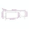 vidaXL Τραπεζάκι Σαλονιού Καφέ Δρυς 90x50x36,5 εκ. Επεξεργασμ. Ξύλο