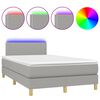 vidaXL &Kappa;&rho;&epsilon;&beta;ά&tau;&iota; Boxspring &mu;&epsilon; &Sigma;&tau;&rho;ώ&mu;&alpha; & LED &Alpha;&nu;.&Gamma;&kappa;&rho;&iota; 120x190&epsilon;&kappa;. &Upsilon;&phi;&alpha;&sigma;&mu;ά&tau;&iota;&nu;&omicron;