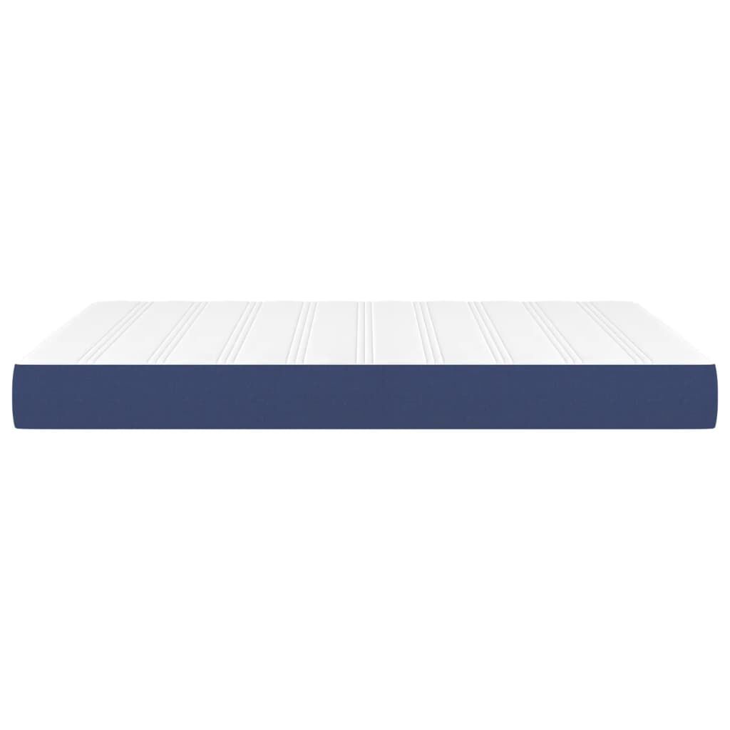 vidaXL Στρώμα με Pocket Springs Μπλε 140x200x20 εκ. Υφασμάτινο