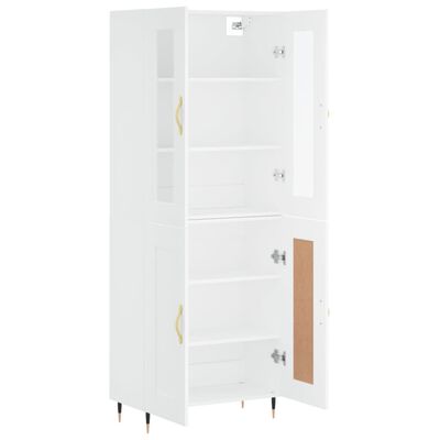 vidaXL Ντουλάπι Λευκό 69,5x34x180 εκ. από Επεξεργασμένο Ξύλο