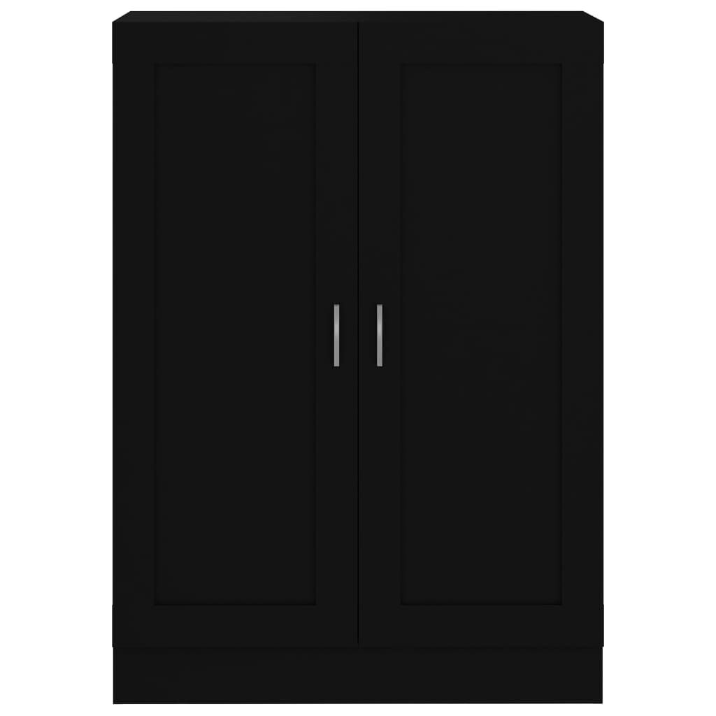 vidaXL Βιβλιοθήκη Μαύρη 82,5 x 30,5 x 115 εκ. Επεξ. Ξύλο