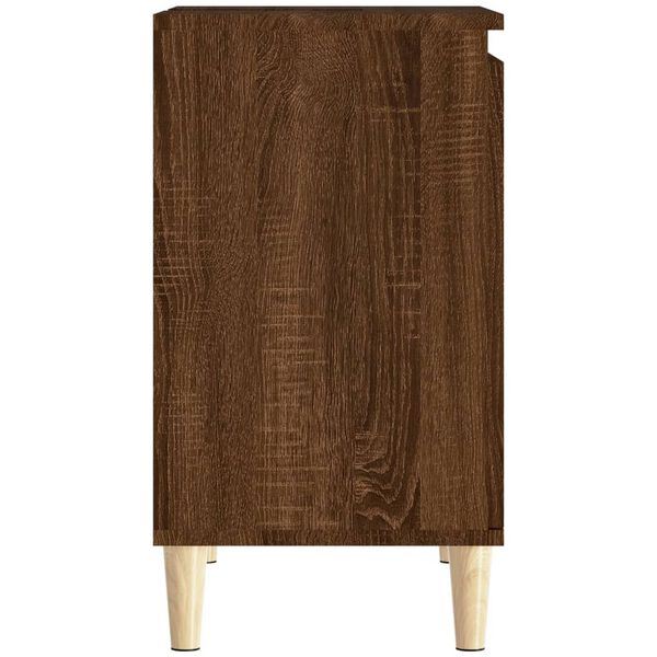 vidaXL Ντουλάπι Νιπτήρα Καφέ Δρυς 58x33x60 εκ. Επεξεργασμένο Ξύλο