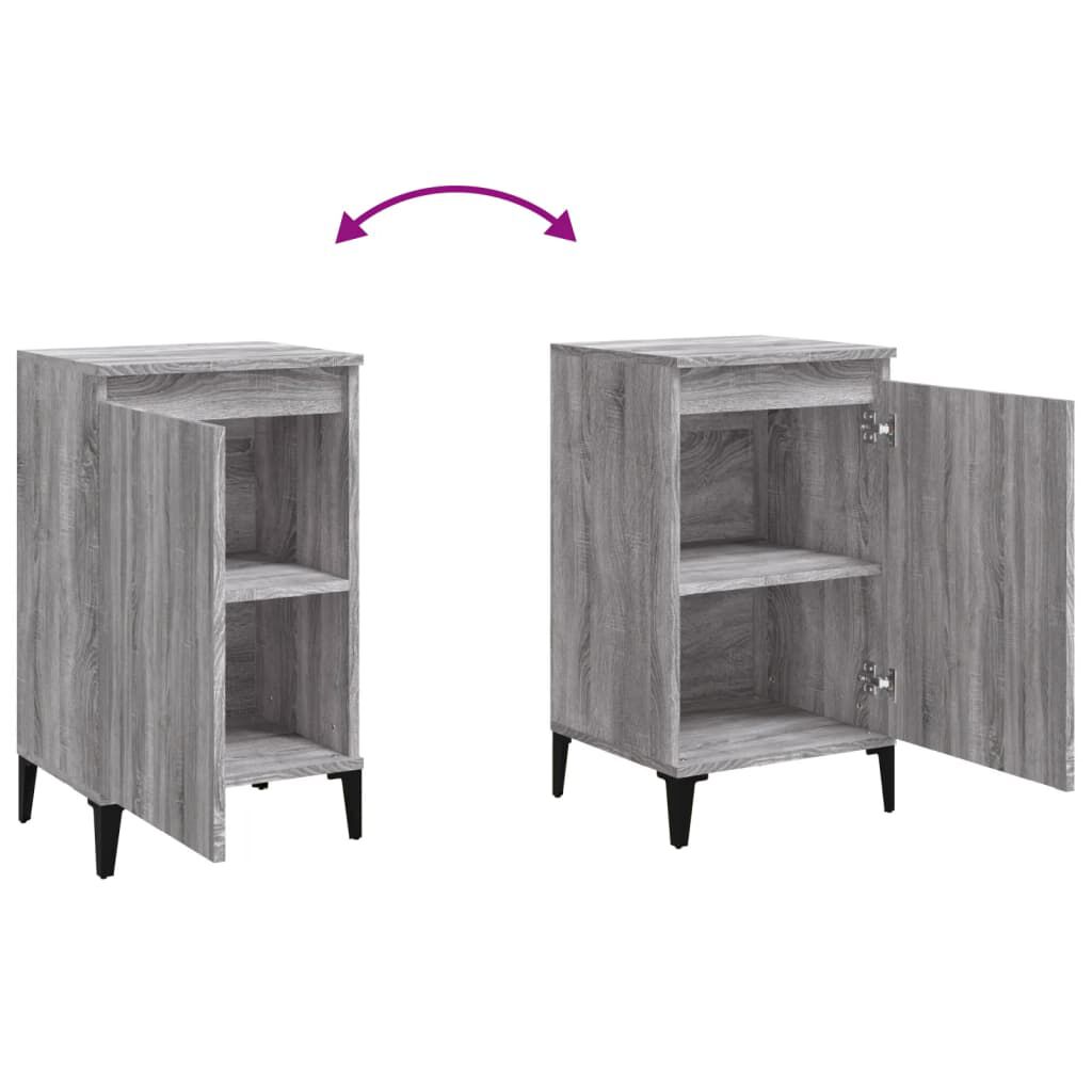 vidaXL Κομοδίνο Γκρι Sonoma 40x35x70 εκ. από Επεξεργασμένο Ξύλο