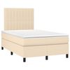 vidaXL &Kappa;&rho;&epsilon;&beta;ά&tau;&iota; Boxspring &mu;&epsilon; &Sigma;&tau;&rho;ώ&mu;&alpha; &Kappa;&rho;&epsilon;&mu; 120x190 &epsilon;&kappa;. &Upsilon;&phi;&alpha;&sigma;&mu;ά&tau;&iota;&nu;&omicron;