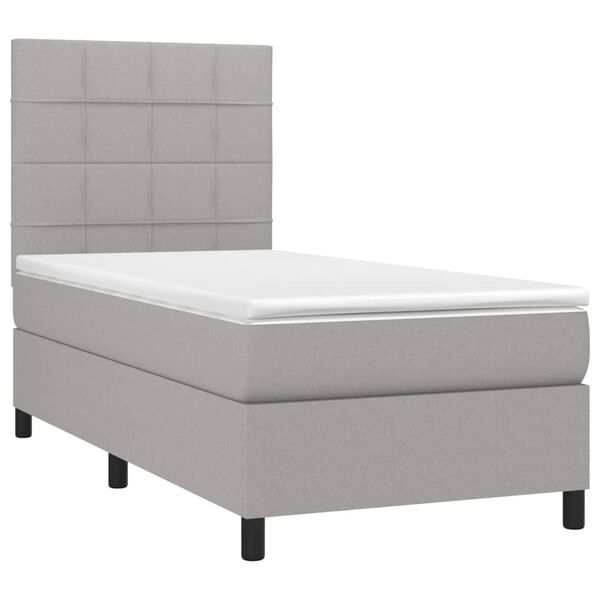 vidaXL &Kappa;&rho;&epsilon;&beta;ά&tau;&iota; Boxspring &mu;&epsilon; &Sigma;&tau;&rho;ώ&mu;&alpha; &Alpha;&nu;&omicron;&iota;&chi;&tau;ό &Gamma;&kappa;&rho;&iota; 90x190 &epsilon;&kappa;. &Upsilon;&phi;&alpha;&sigma;&mu;ά&tau;&iota;&nu;&omicron;