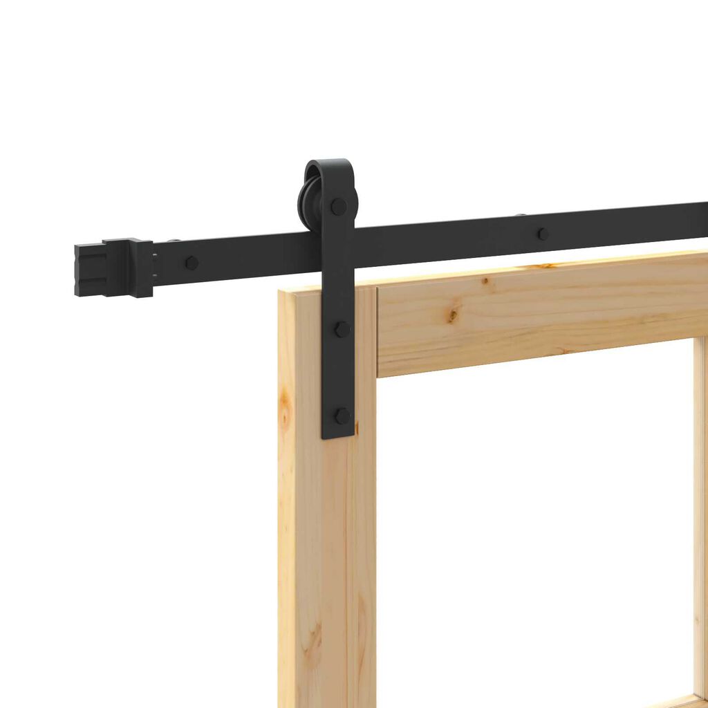 vidaXL Συρόμενη Πόρτα ORKDAL Καφέ 86 x 198.5 cm Ξύλο και μέταλλο