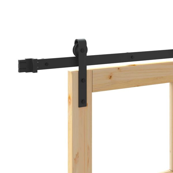 vidaXL Συρόμενη Πόρτα ORKDAL Καφέ 86 x 198.5 cm Ξύλο και μέταλλο