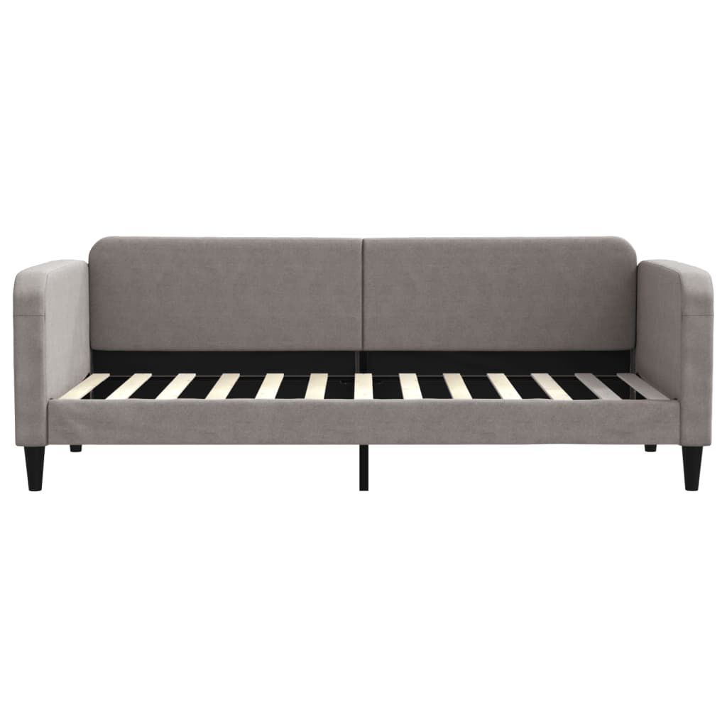 vidaXL Καναπές Κρεβάτι Taupe 80 x 200 εκ. Υφασμάτινος