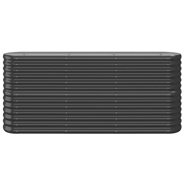 vidaXL Ζαρντινιέρα Ανθρακί 152x40x68 εκ Γαλβανισμένος χάλυβας