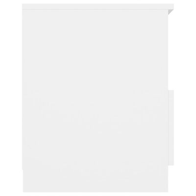 vidaXL Κομοδίνο Λευκό 40 x 40 x 50 εκ. από Μοριοσανίδα