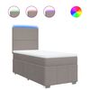 vidaXL &Kappa;&rho;&epsilon;&beta;ά&tau;&iota; Boxspring &mu;&epsilon; &Sigma;&tau;&rho;ώ&mu;&alpha; Taupe 90x190 &epsilon;&kappa;.&Upsilon;&phi;&alpha;&sigma;&mu;ά&tau;&iota;&nu;&omicron;