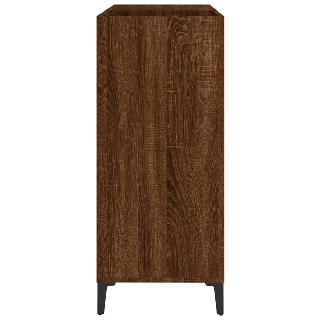 vidaXL Δισκοθήκη Καφέ Δρυς 84,5 x 38 x 89 εκ. από Επεξεργασμένο Ξύλο