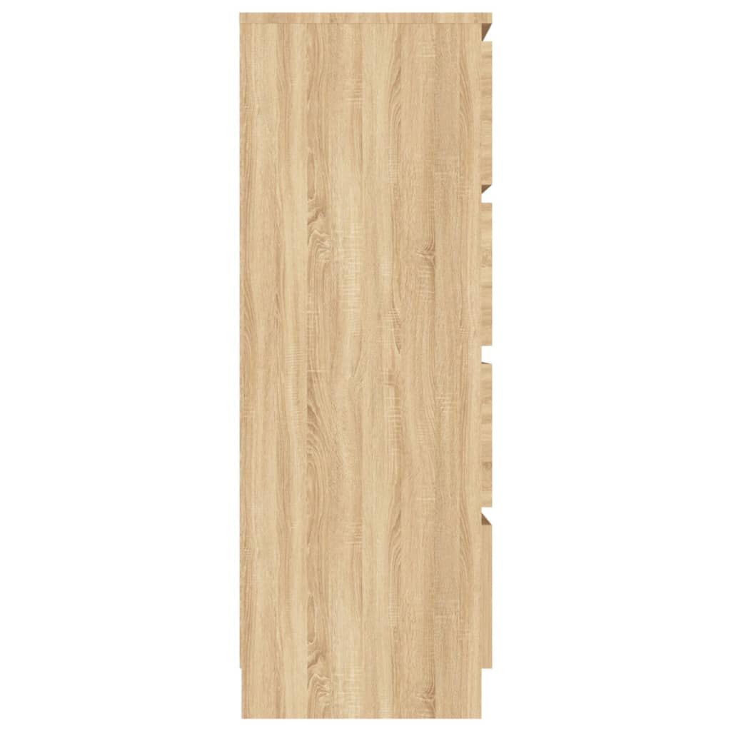 vidaXL Συρταριέρα Sonoma Δρυς 60 x 35 x 98,5 εκ. Επεξεργασμένο Ξύλο