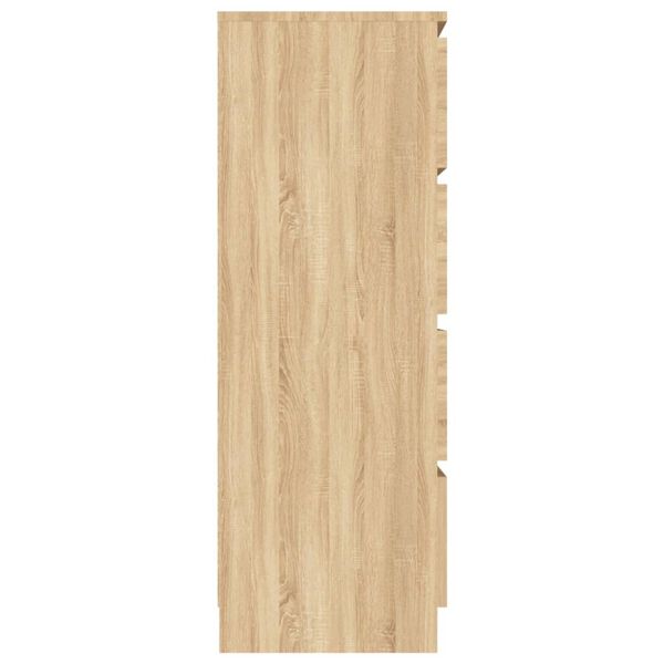 vidaXL Συρταριέρα Sonoma Δρυς 60 x 35 x 98,5 εκ. Επεξεργασμένο Ξύλο