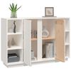vidaXL Ντουλάπι Λευκό 120 x 35 x 80 εκ. από Μασίφ Ξύλο Πεύκου